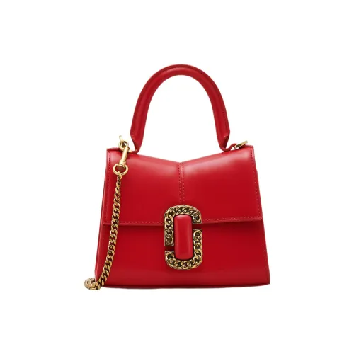 MARC JACOBS Smooth Leather Shoulder Bag Crossbody Bag Handbag Mini Women's True Red