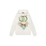 GUCCI Tiger Interlocking G Hooded Sweatshirt 'Off white'