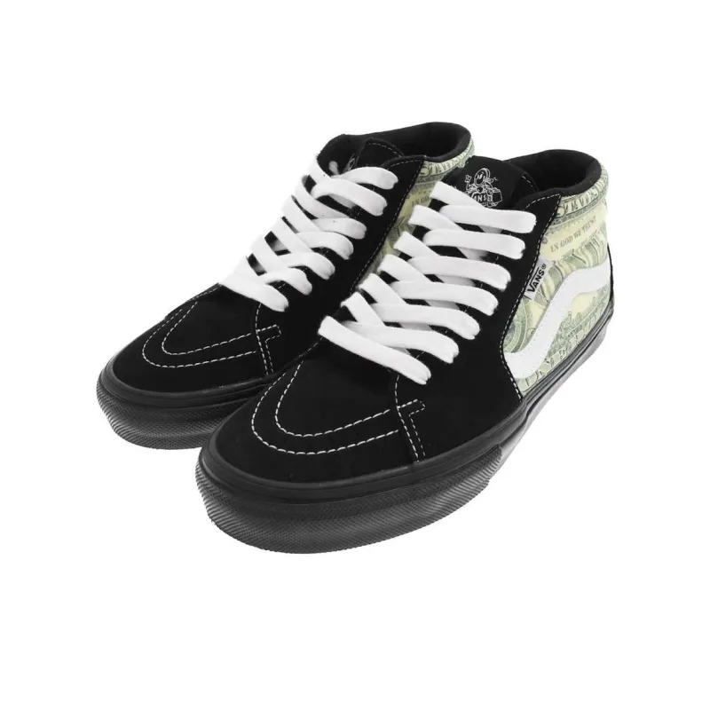 Vans Supreme X Skate Grosso Mid 'Dollar Bill Black'-1