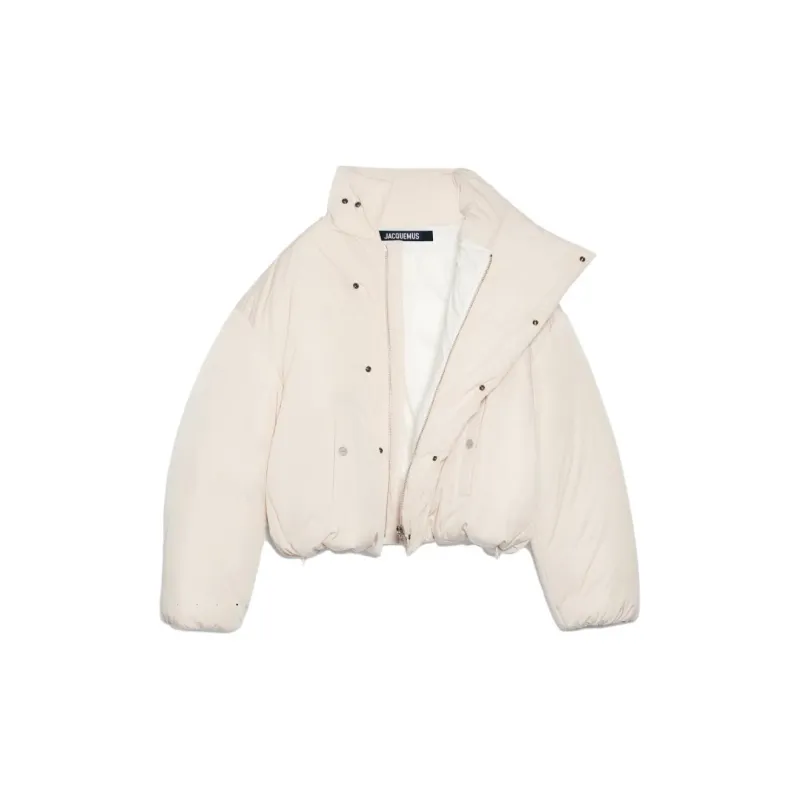 Jacquemus Asymmetric Buttoned Highneck Puffer Jacket-2