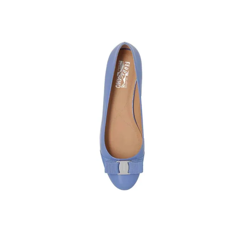 FERRAGAMO Varina Casual Single Shoes Women's Blue-3