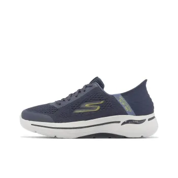 Skechers Go Walk Arch Fit Casual Shoes Men Low Top Blue/Yellow/White