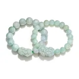 Chinese Auspicious Animal Jadeite Bracelet (1 Pair)