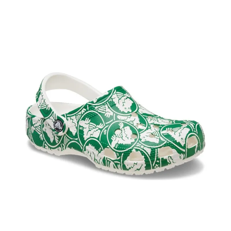 Crocs Classic Duke Print Clogs 'Green'-2