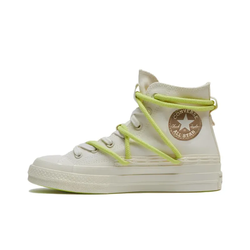 Converse Chuck 70 High Double Laces 'White Green'-2