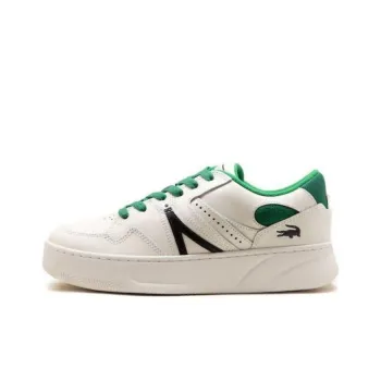 LACOSTE Low Top Skateboard Shoes Men's White Black Green