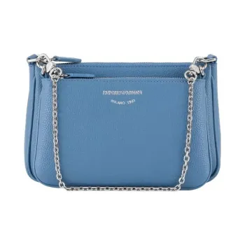EMPORIO ARMANI Polyurethane Crossbody Bag, Shoulder Bag Mini Women's Denim Blue