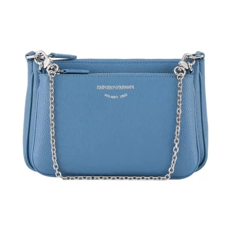 EMPORIO ARMANI Polyurethane Crossbody Bag, Shoulder Bag Mini Women's Denim Blue-0