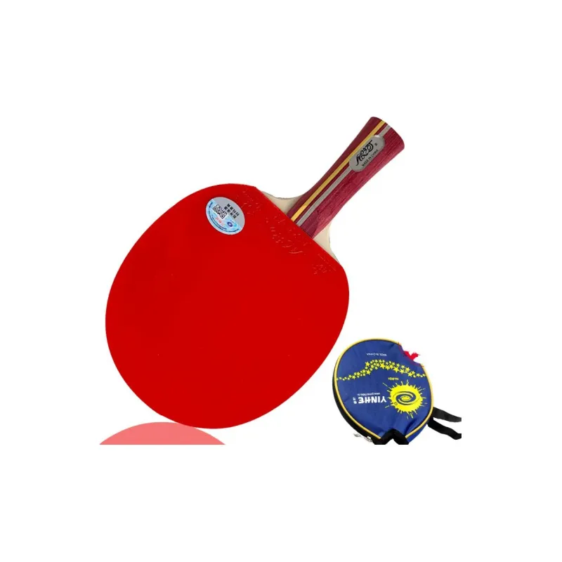 YINHE Ping Pong Paddles Unisex Pure Wood Red-7