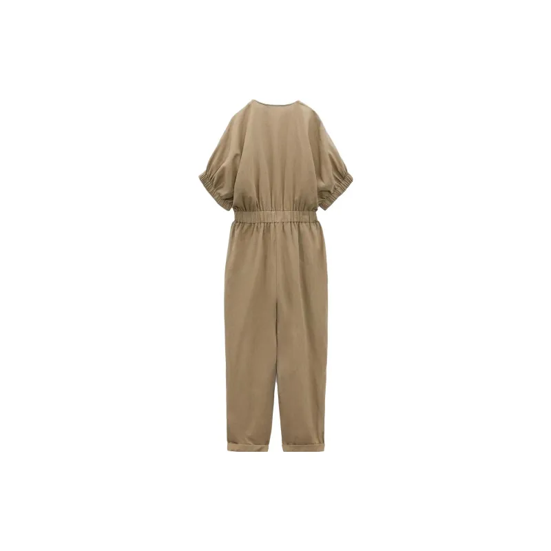 ZARA Jumpsuits Women's Beige-1