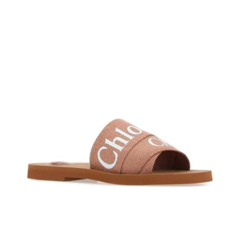 Chloe Slip Resistant Slide Slippers Women's Pink Tea Brown-2