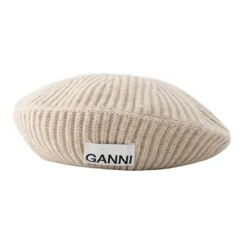 GANNI Wool Berets Women's Brown