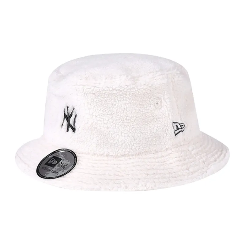 New Era Bucket Hats Unisex Gray/White-2