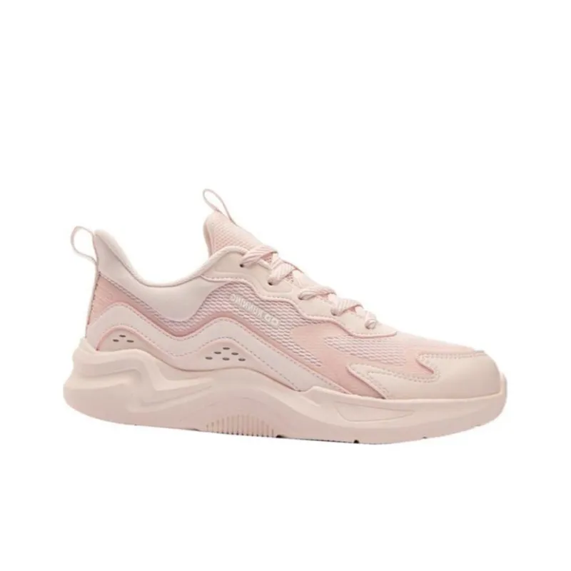 QIAODAN Cushioning Rebound Low Top Running Shoes Women's Pink-1