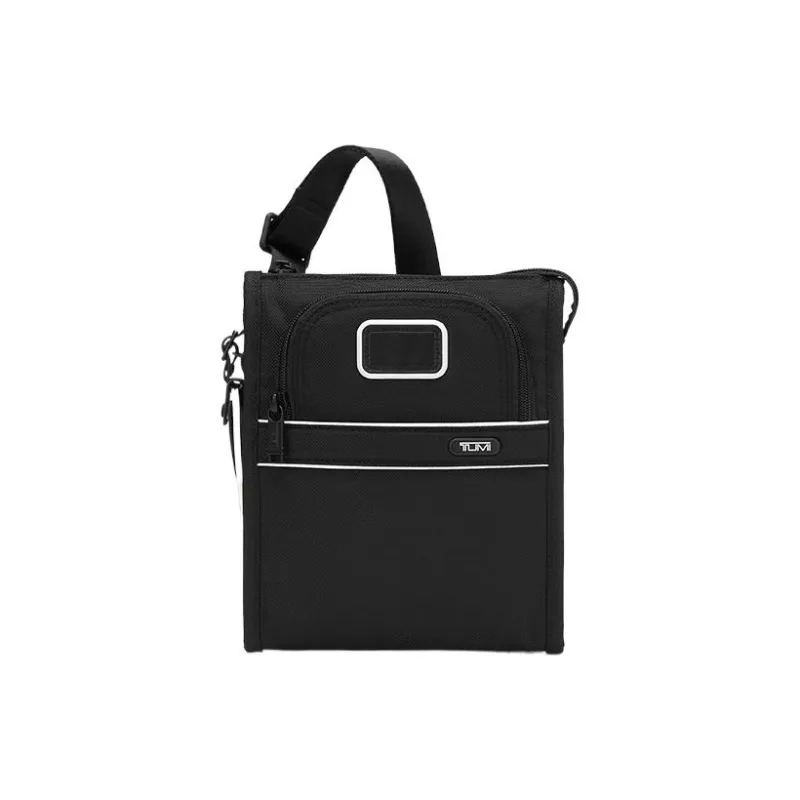 TUMI Nylon Messenger Bag Shoulder Bag Crossbody Bag Small Size Men's Black & White-1