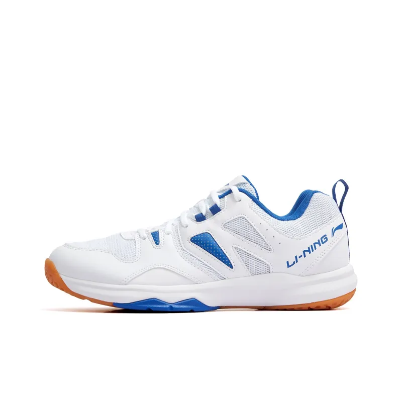 LiNing Ace Anti Slip Wear Resistant Low Top Badminton Shoes Unisex White-0