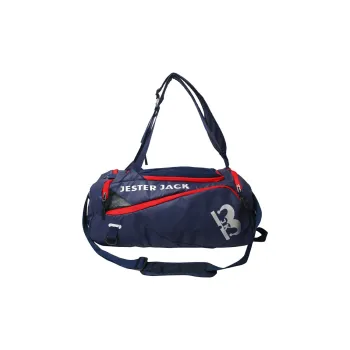 Deli Bear Mesh Gym Bag Large Size Unisex Gray/Black/Blue