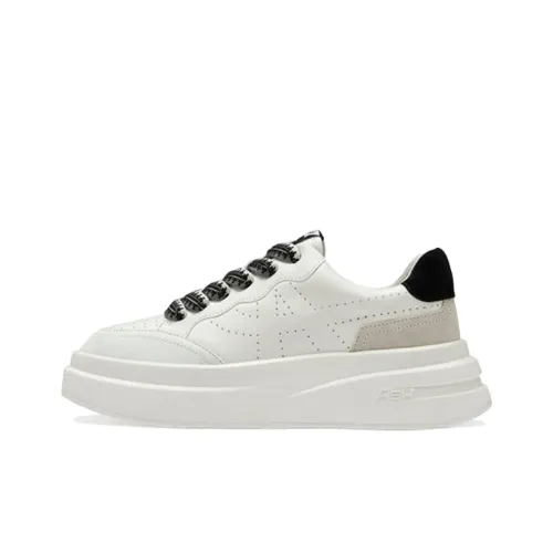 ASH Skateboard Shoes Women's Low-Top Black/White