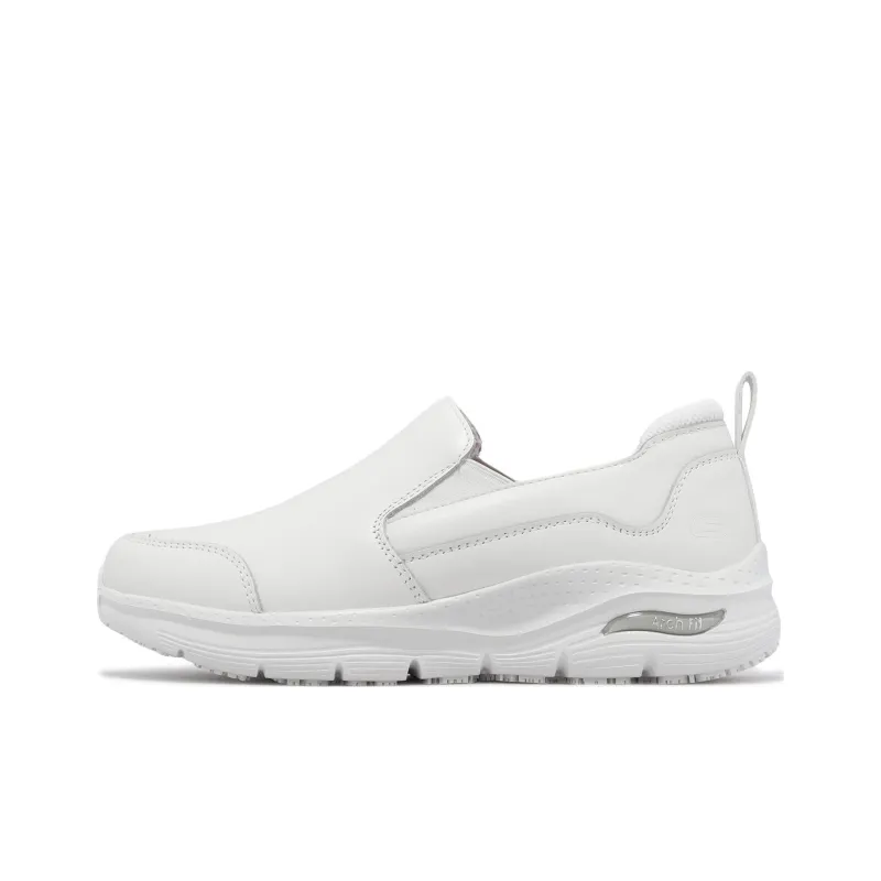 Skechers ARCH FIT SR Lexal Slip Resistant, Abrasion Resistant, Breathable Low Top Casual Shoes Women's White-0