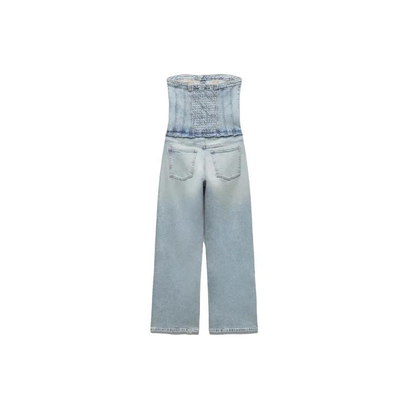 ZARA Jumpsuits Women's Blue-1