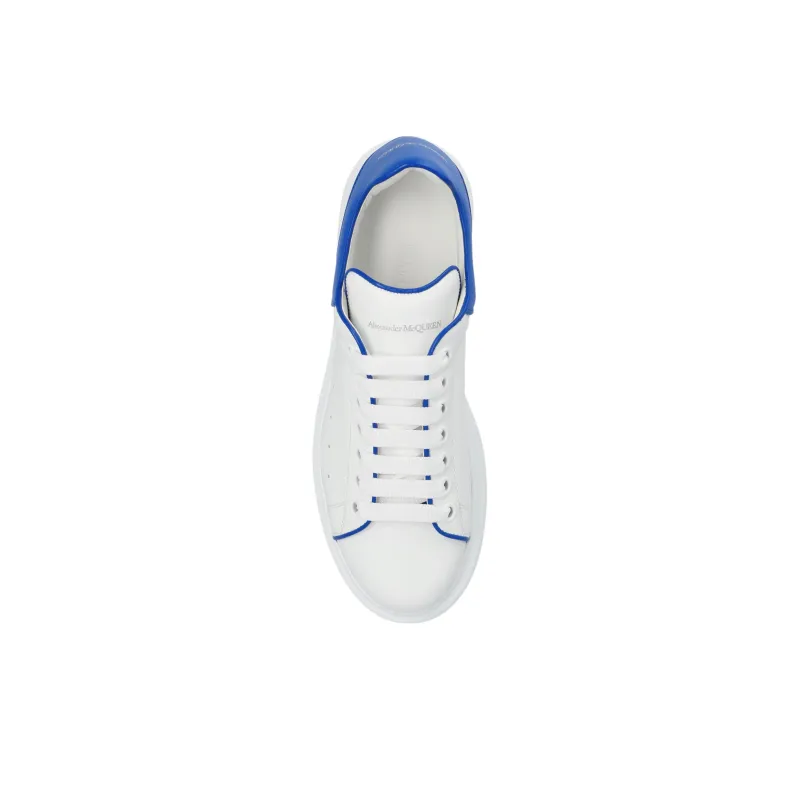Alexander McQueen IOversized Leather Sneakers 'White Blue' Women's-4