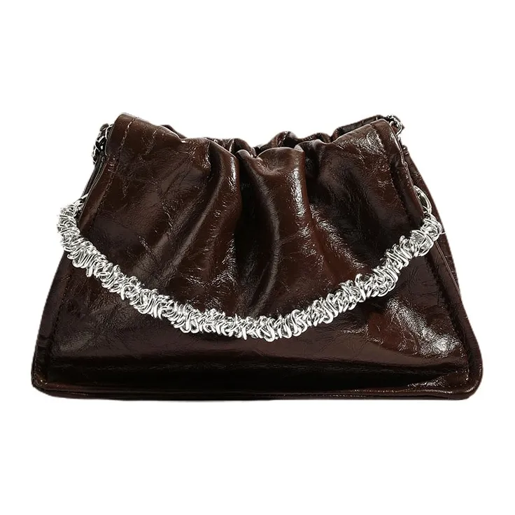 PINK·LAND Pu Material Shoulder Bag Handbag Shoulder Bag Crossbody Bag Regular Women's Black/Qiang/Silver/Havana-16