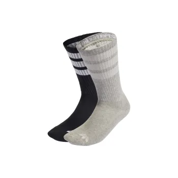 Adidas Originals 3 STRIPES CREW SOCKS 2 PAIRS Mid Calf Socks Unisex 2 Pack