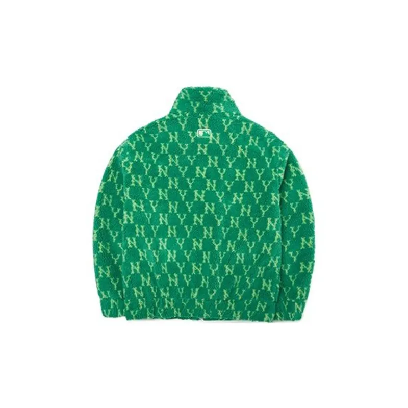 MLB Velvet feel Coat Unisex Green-1