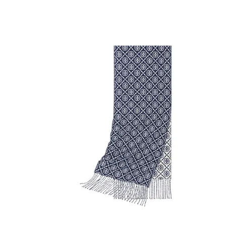 TORY BURCH Knit Scarves Women's Blue