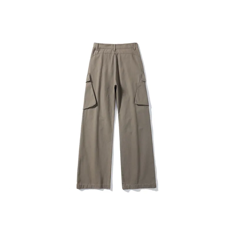 Wen Shan Cargo Pants Women's Coffee-1