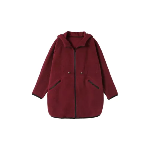 EPIELE Velvet Jackets Women's Burgundy