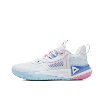PEAK Hero 2 Basketball Shoes Men Low Top Big White Fine Blue