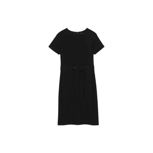 CLUB MONACO Short-Sleeved Dresses Women's Black C2WAH