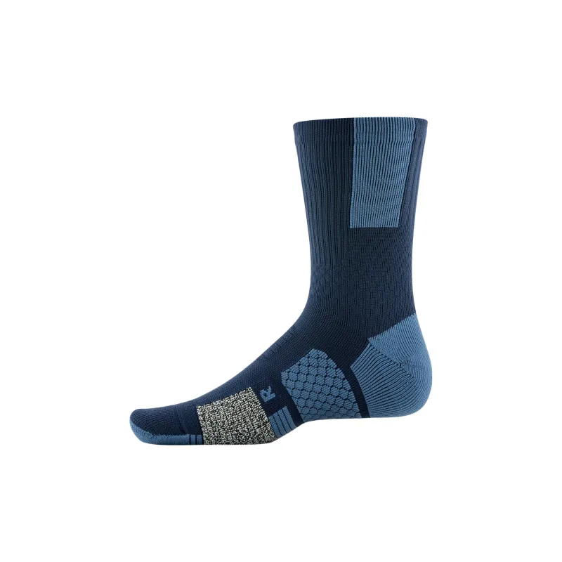 Under Armour Unisex Project Rock ArmourDr Playmaker Mid Crew Socks Mid Calf Socks Unisex 1 Pack Blue-0