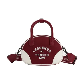 FILA Fabric Shoulder Bag Crossbody Bag Handbag Regular Women's Deep Vibrant Red