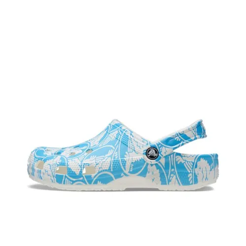 Crocs Classic Duke Print Clogs 'Blue White'
