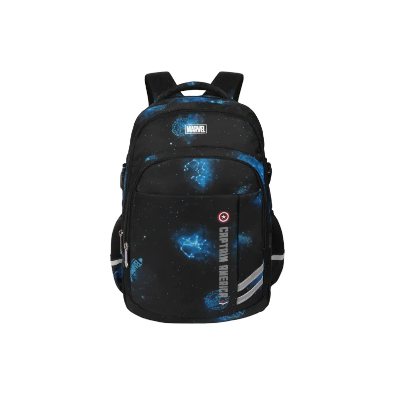 Disney × Marvel Collaboration Polyester Backpack Tubas Unisex Captain America Starry Blue/Iron Man Gray/Spider Man Gray-0
