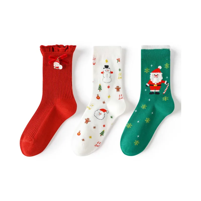 Caramella Mid Calf Socks Women's 3 Pack-12