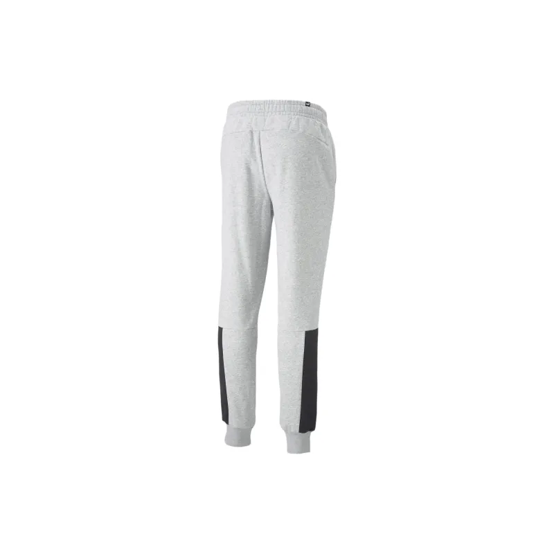 PUMA Essentials Block Tape Sweatpants Men Knitted Sports Pants Men's Gray-1