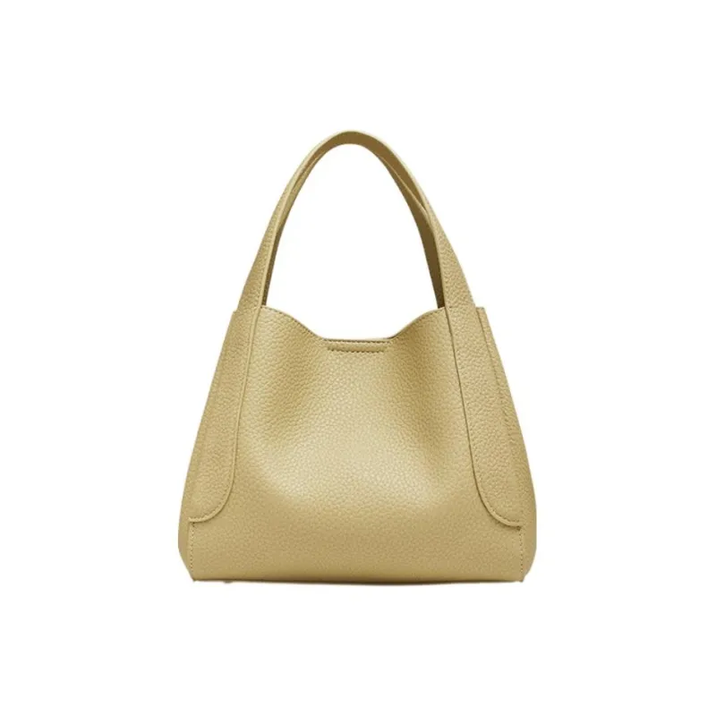 BASTO PU Leather Handheld Shoulder Bag Crossbody Bag Small Size Women's Dark Brown/Yellow/Green/Ecru-13