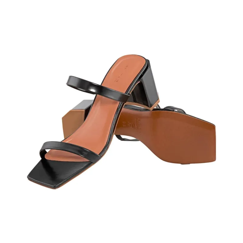 By Far Tanya Slide Slippers Women's Black-2
