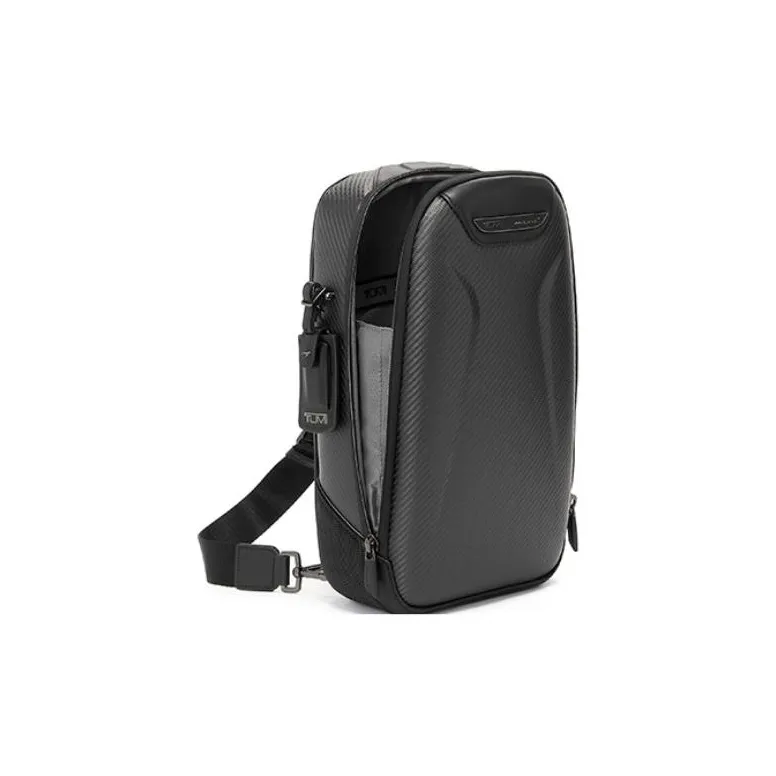 TUMI McLaren Collaboration Carbon Fiber Sling Bag Shoulder Bag Crossbody Bag Medium Size Men's Black-1
