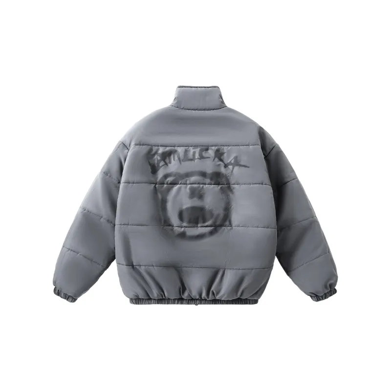 LAMLICKA Puffer Jacket Unisex Dark Gray-3