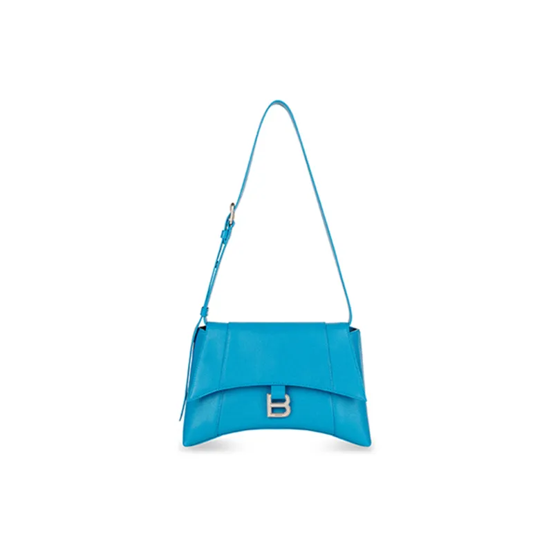 Balenciaga Cow Leather Crossbody Bag Shoulder Bag Women's Dark Blue-0