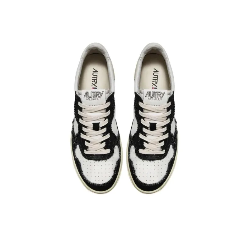 AUTRY Medalist Canvas Panelled 'White Black' Women's-3