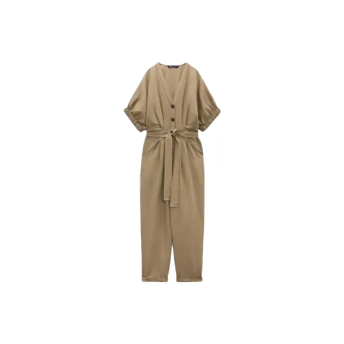 ZARA Jumpsuits Women's Beige