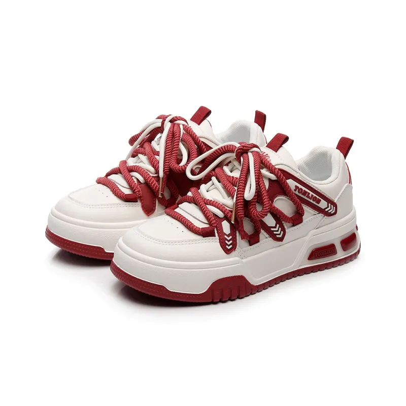 Tonlion Low Top Stylish Skateboarding Shoes Women's-3