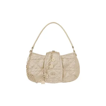 DIOR Sheepskin Portable Crossbody Bag Shoulder Bag Kids' Light Gold