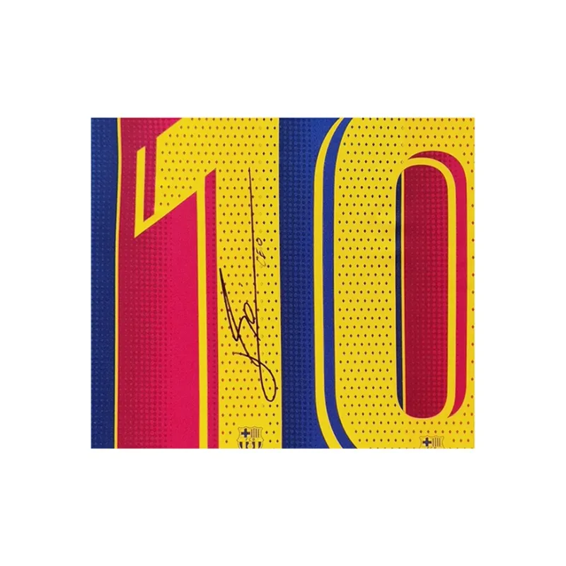 Three For Jersey Framed With SA Certificate Last 1 Piece Of The Season For Barça-1