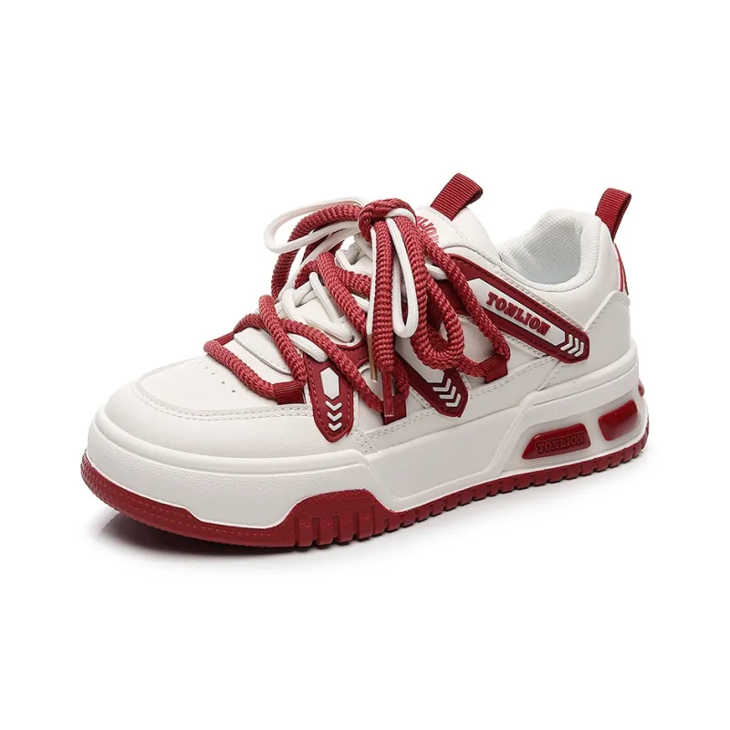 Tonlion Low Top Stylish Skateboarding Shoes Women's-2